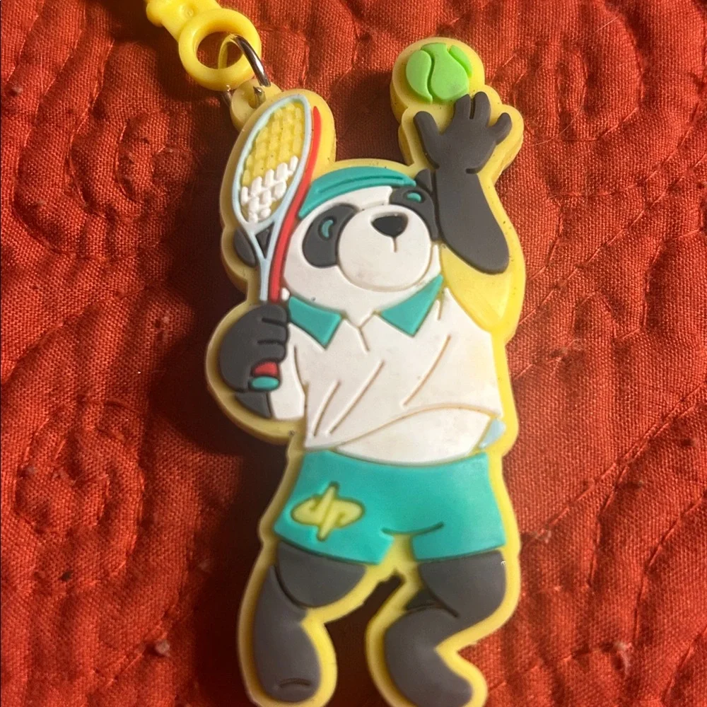 Dude Perfect Panda‎ tennis keychain